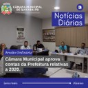 Câmara aprova contas do Executivo relativas ao ano de 2020 Câmara aprova contas do Executivo relativas ao ano de 2020