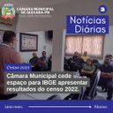 IBGE apresenta dados do Censo Demográfico 2022 na Câmara Municipal IBGE apresenta dados do Censo Demográfico 2022 na Câmara Municipal